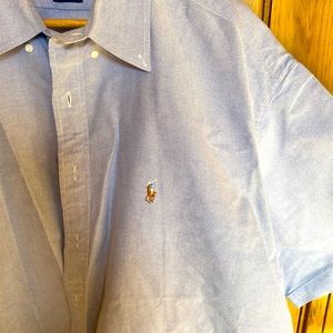Ralph Lauren Oxford collar button down (fits like a 4x)